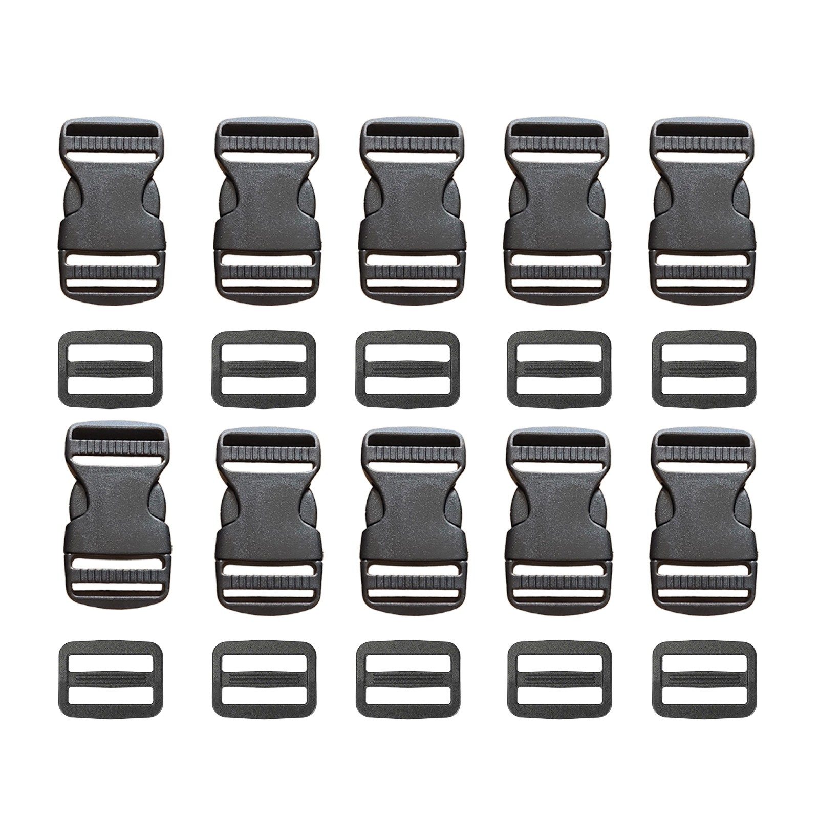 1'' 11 Yards Nylon Webbing Strap With 10PC Plastic Buckle + 10PC Side Release