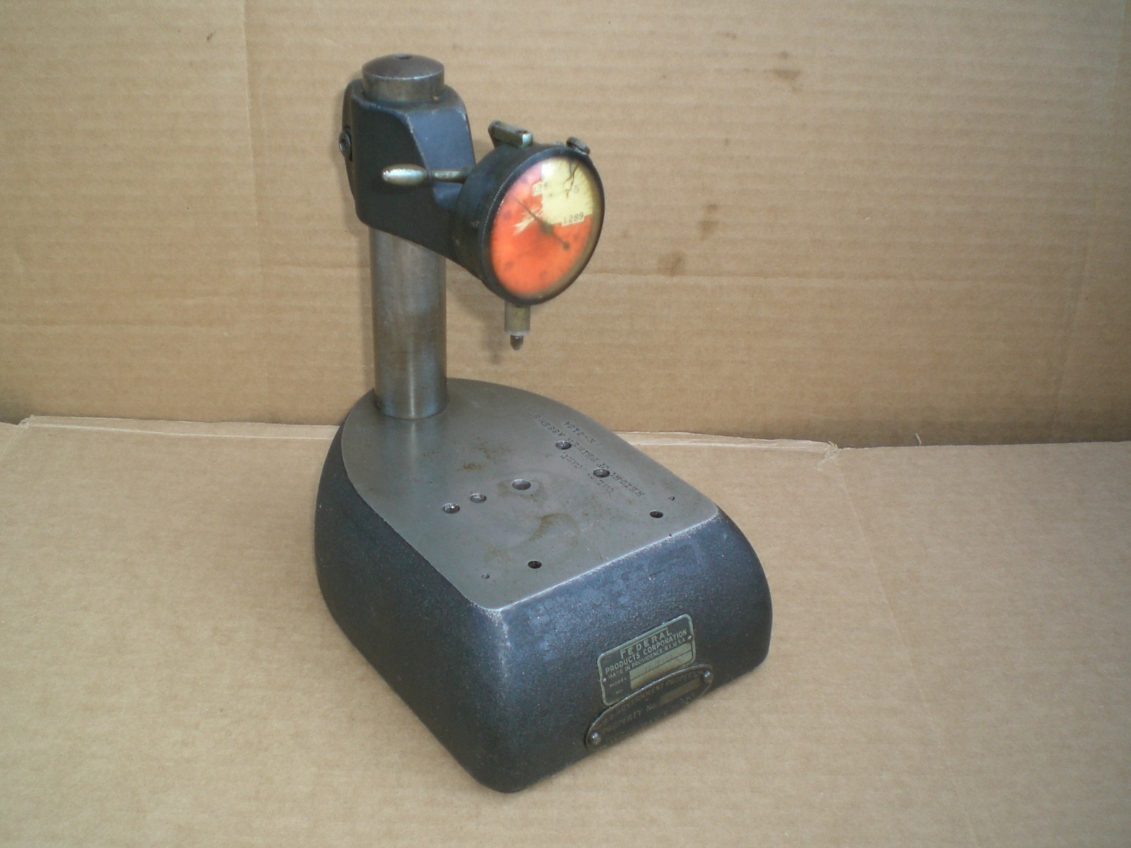 Vintage Federal Comparator stand with indicator Model 35-B-56