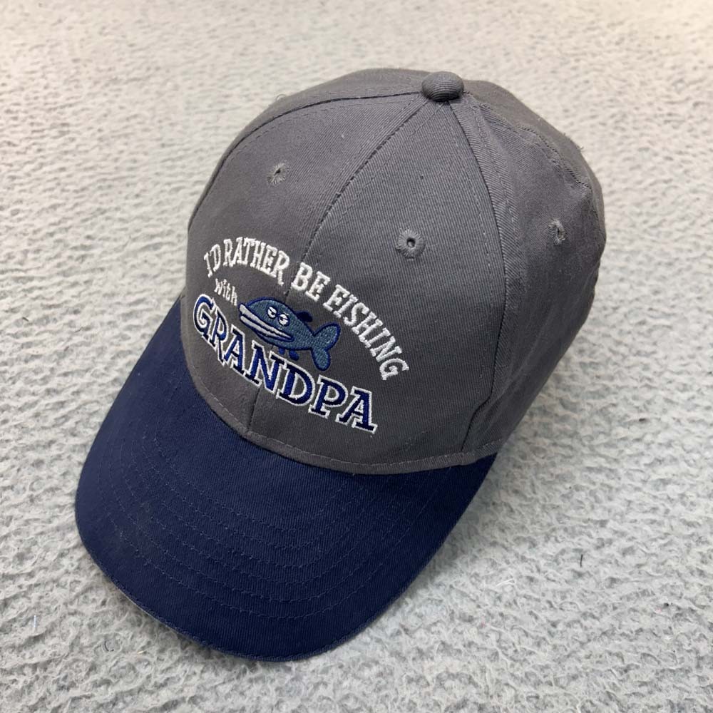 Grand pa Grand Child Fishing Hat Boys Baseball Cap One Size Unbranded