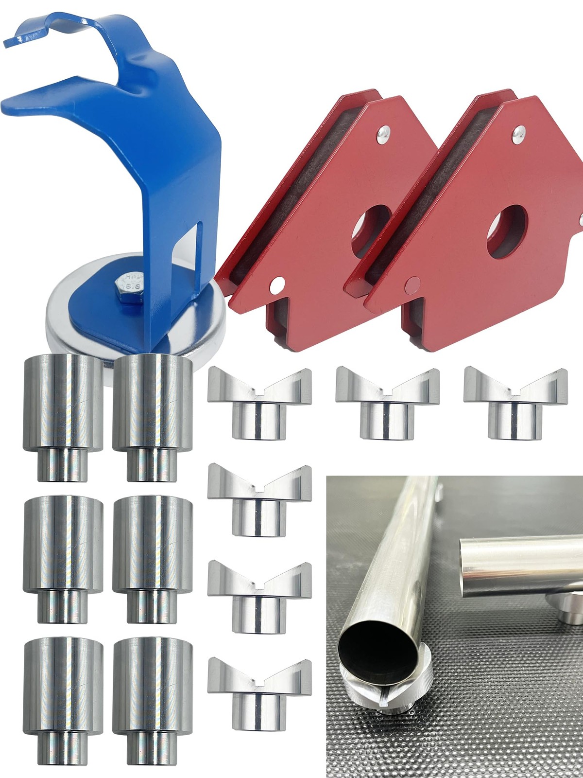 Welding Table Fixture Pins 12 Pcs 5/8 x 1 x 1.5 Stop Alignment Aluminum Acces...