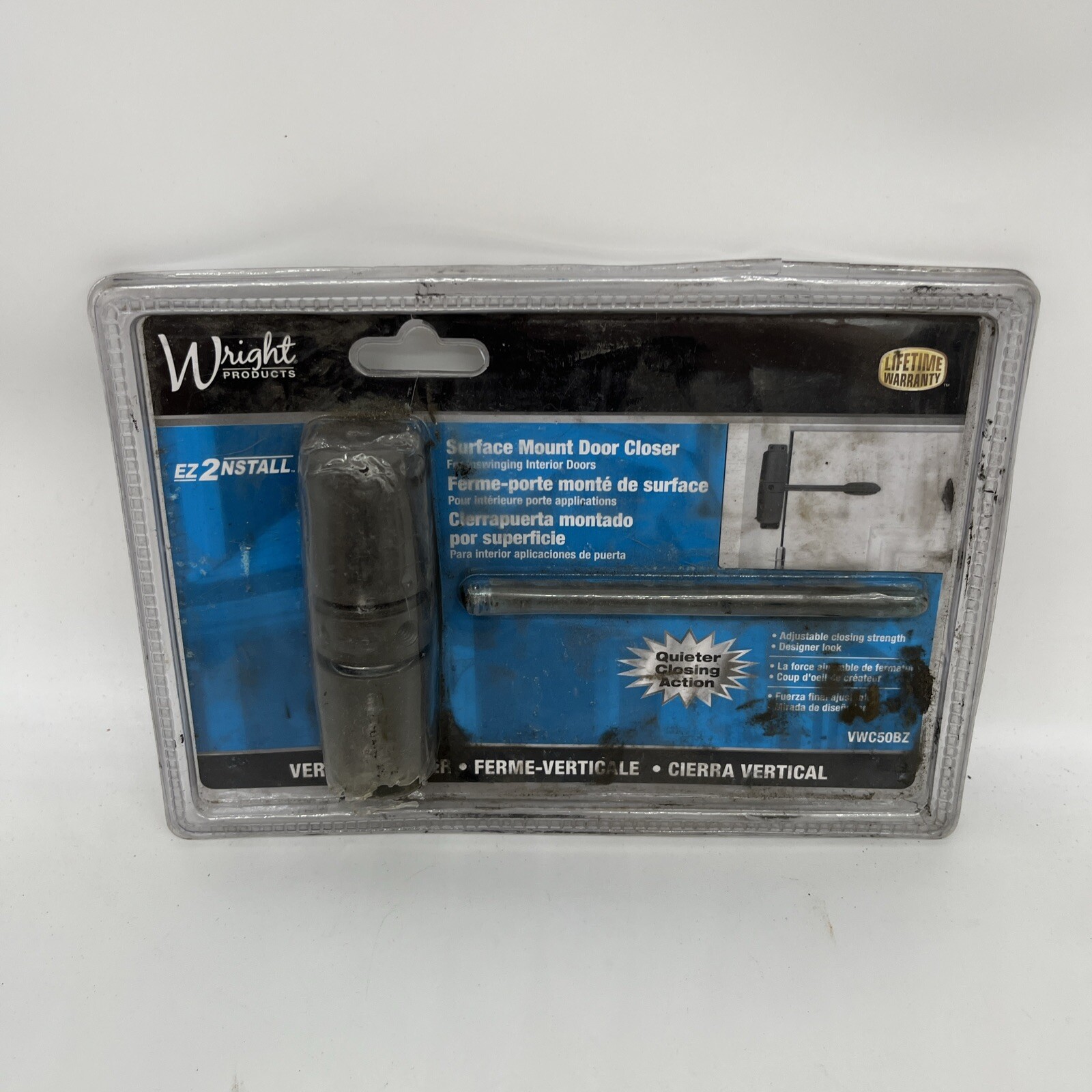 Wright Products Surface Mount Vertical Door Closer (VWC50BZ)