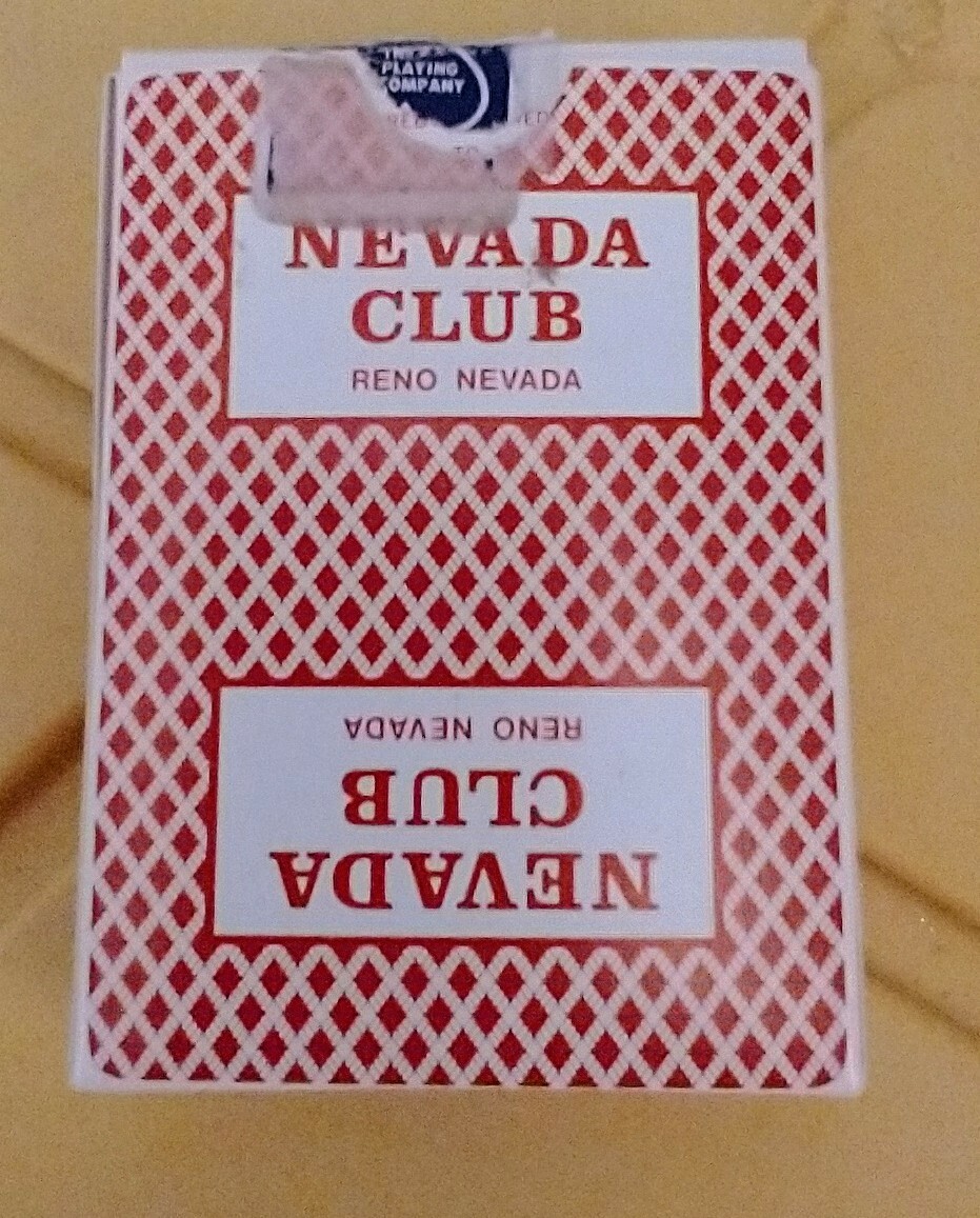 1988 VTG NEVADA CLUB CASINO RENO NV RED USED IN CASINO