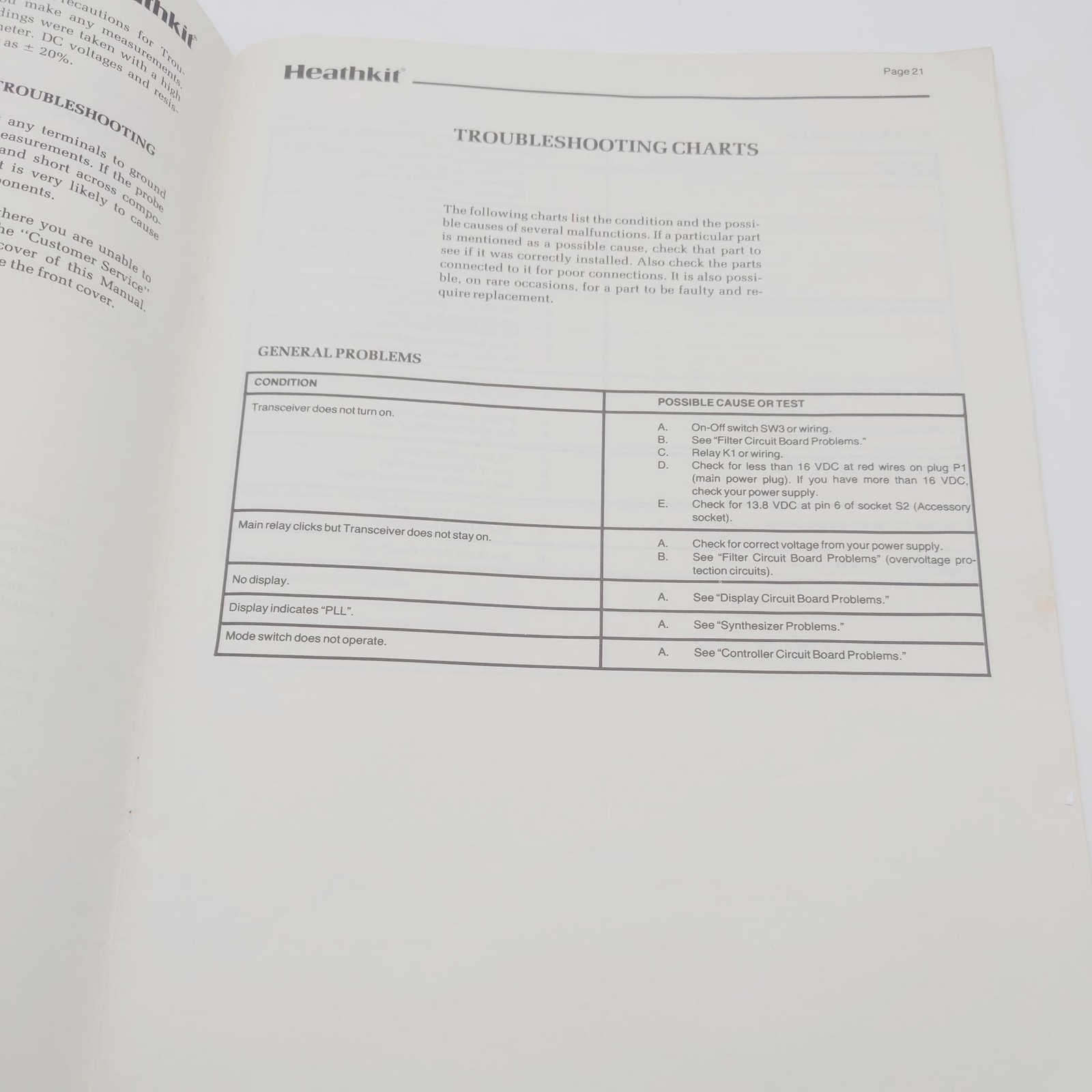 Heathkit HW-5400 SSB Transceiver Manual/Schematic/Layout Pullouts