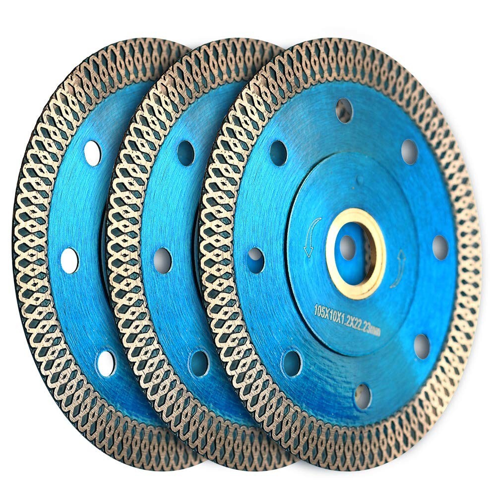 9Pc 4" Porcelain Tile Turbo Diamond Wet Dry Grinder Cutting Wheel Saw Blade/Disc