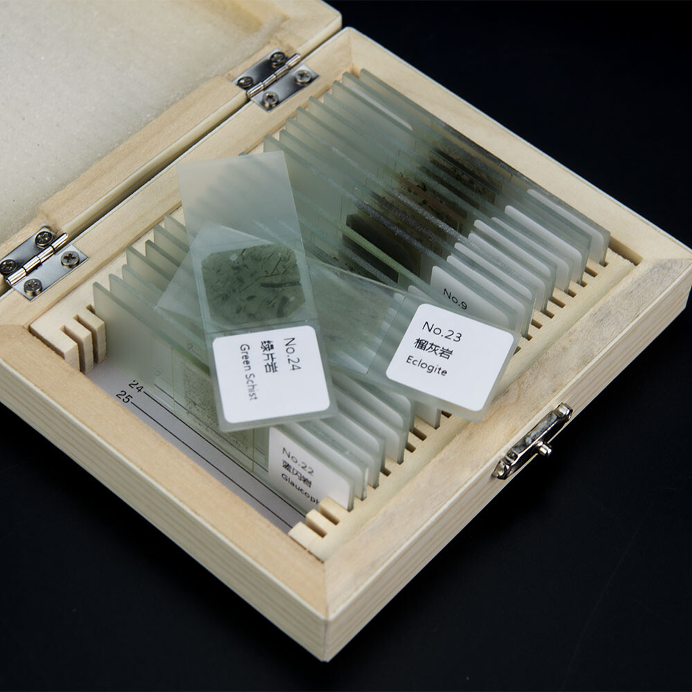 30um Geological Grinding Flakes Prepared Ore Rock Specimen Microscope Slides