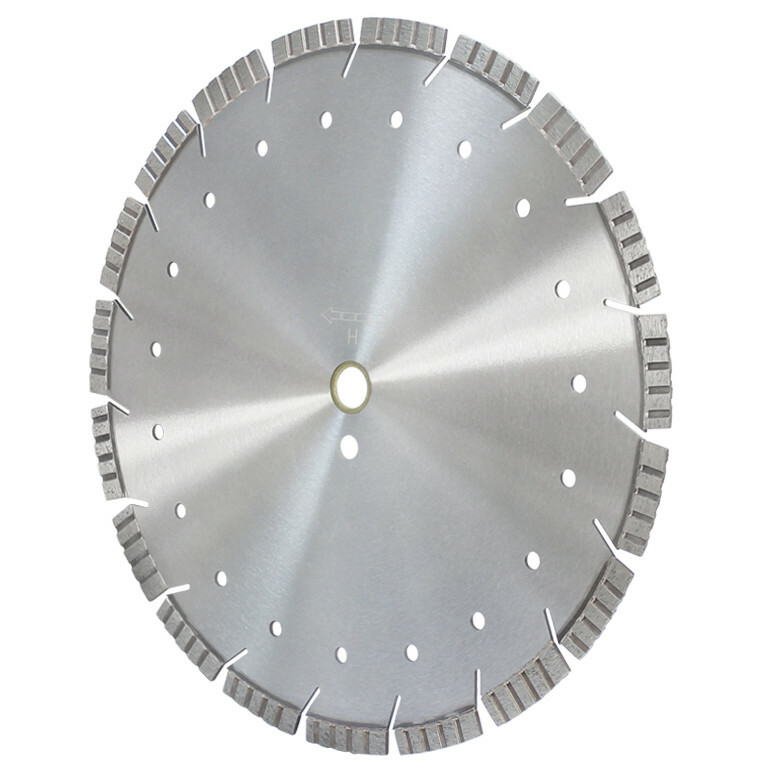 12" All Turbo Segmented Diamond Blade 12mm Rim Undercut by 15mm Segmented Rim