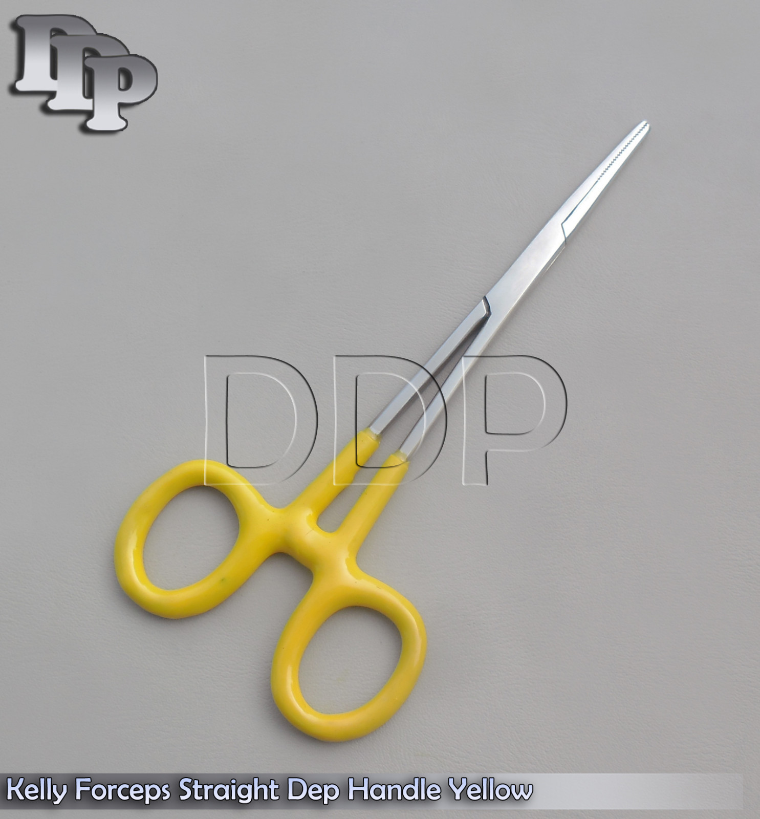 Hemostats Kelly Forceps Surgical Instruments, Yellow Dep Handle 5.50" Straight