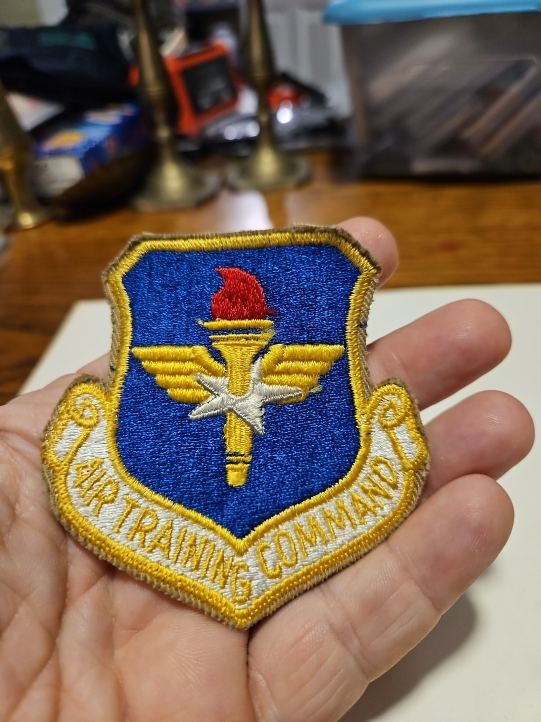 Original Post WWII U.S. Army Air Force Air Training Command Cut Edge Patch - L2