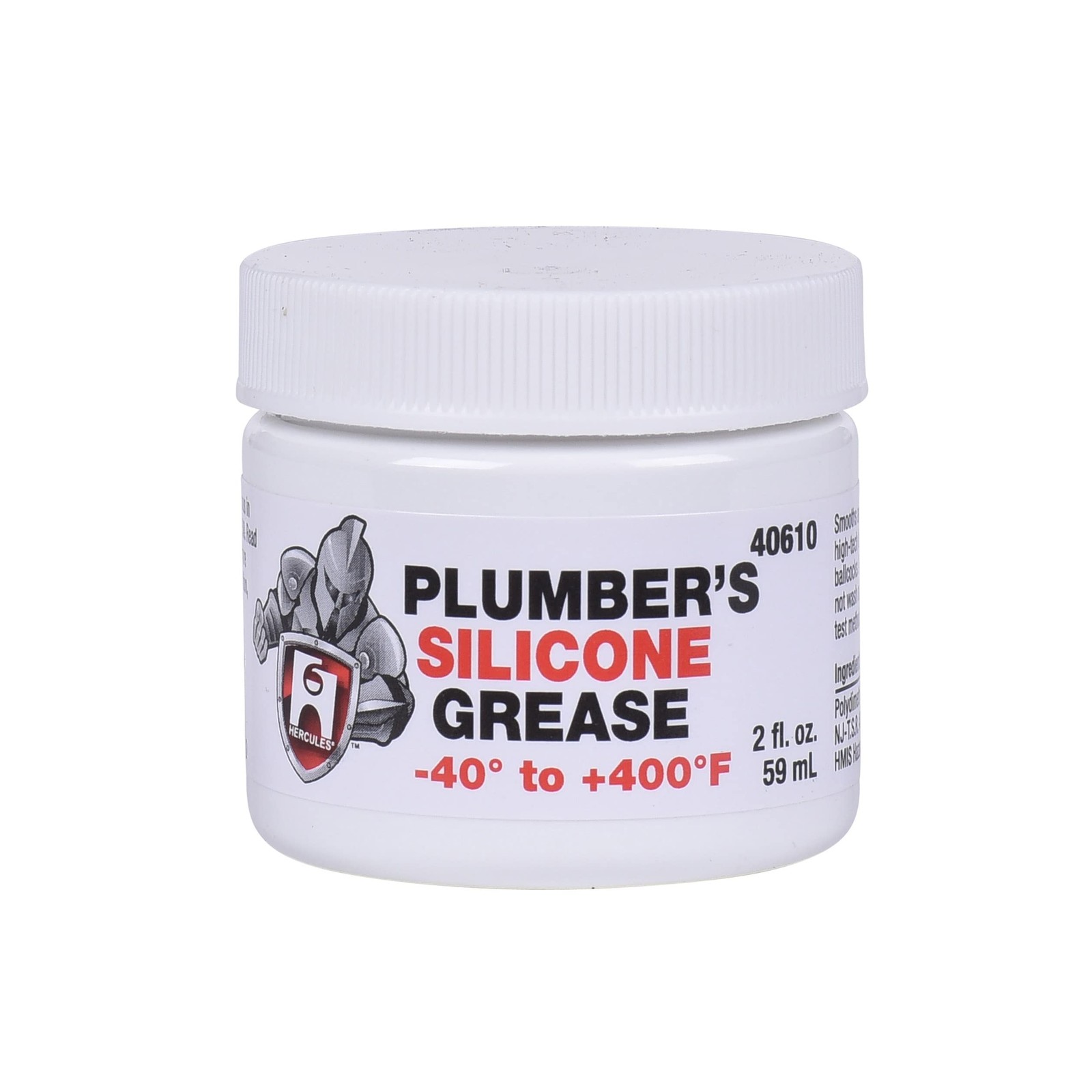 Oatey 40610 Hercules Plumber's Silicone Grease 2 Oz., Clear