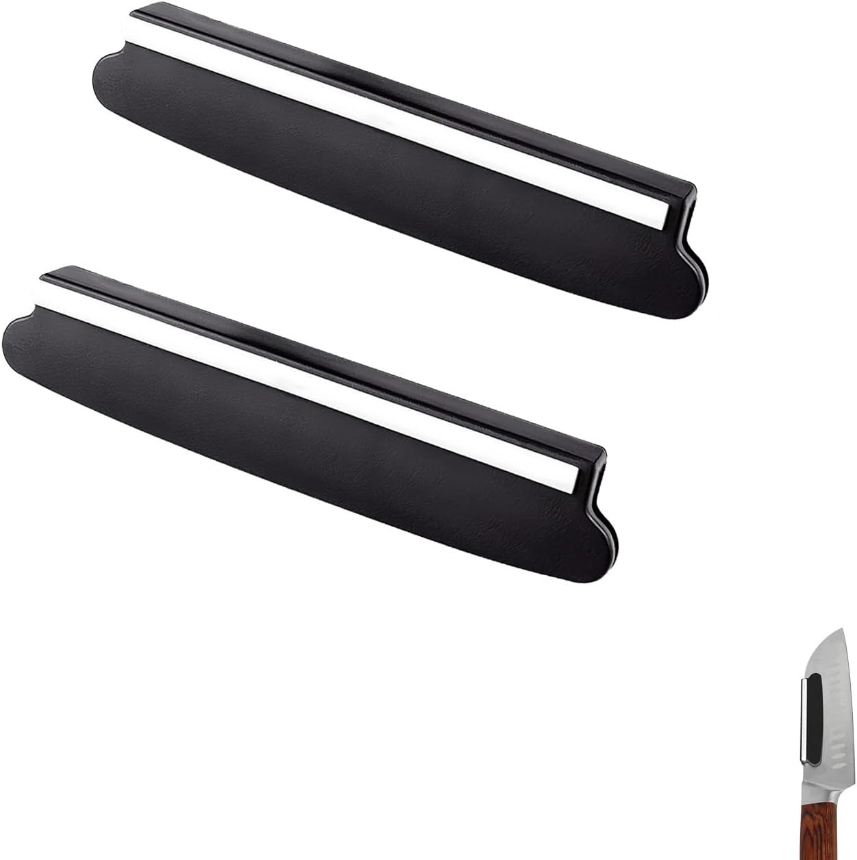 Professional Knife Sharpening Angle Guide for Whetstone – 2 Pack, Non-Slip Ceram