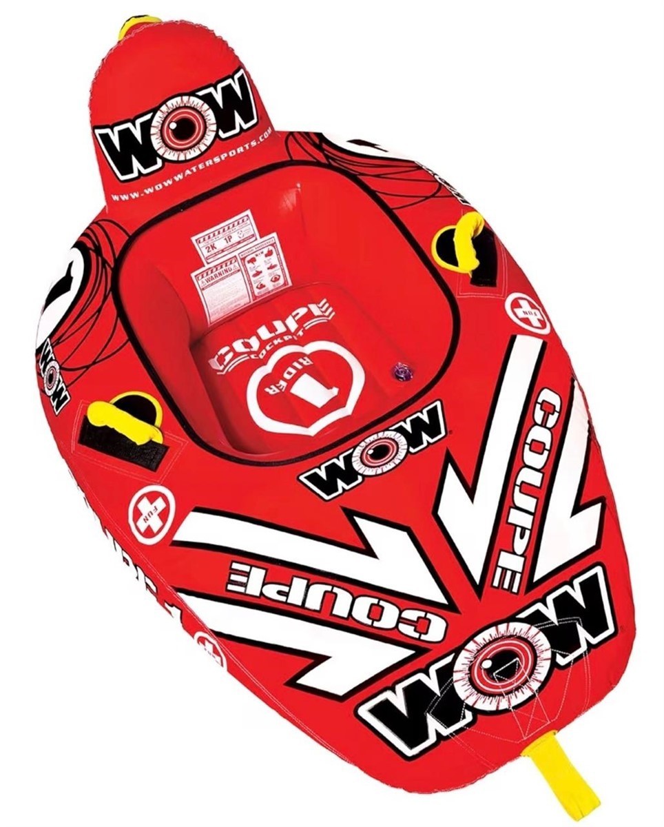 (REDUCED PRICE BOX GOT WET)  WOW COUPE COCKPIT 1 PERSON WATER TOWABLE TUBE