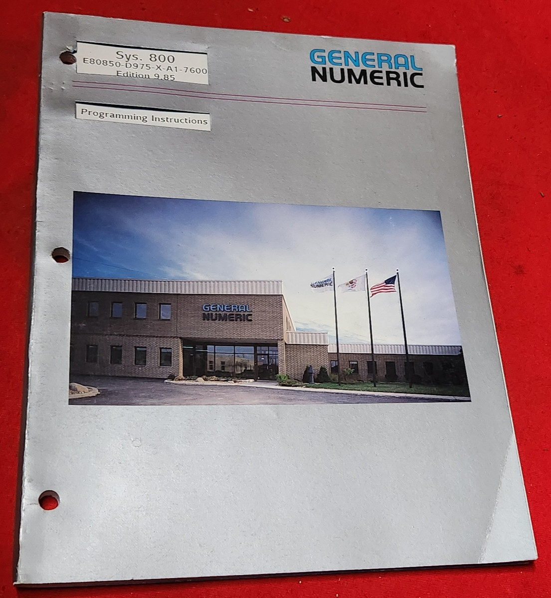 General Numeric Programming Cycle Manual System E80850-D25-X-A1-7600 ed 2.8  8W6