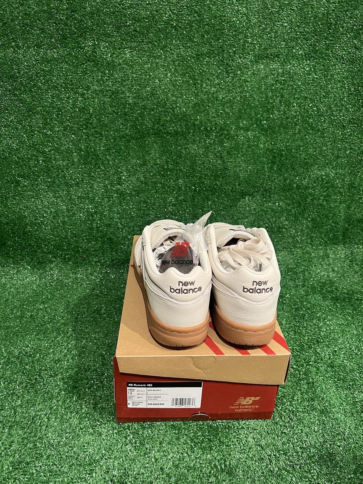 Size 13 - New Balance Numeric 480 Sea Salt Brown