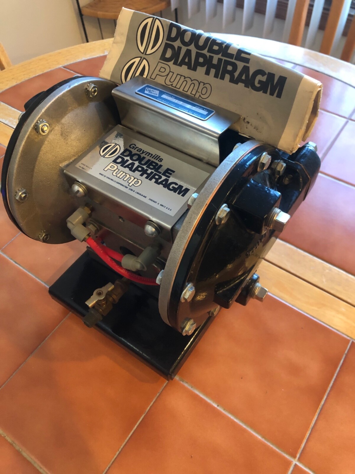 Greymills Double Diaphragm Pump model# DDP-11-T New never used