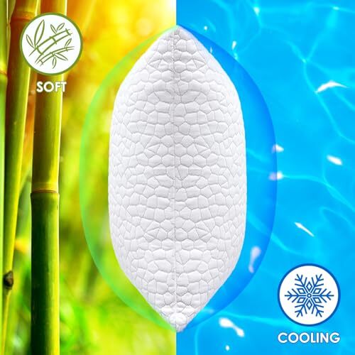 SUPA MODERN Cooling Bed Pillows for Sleeping 2 Pack Shredded Memory Foam Pillows