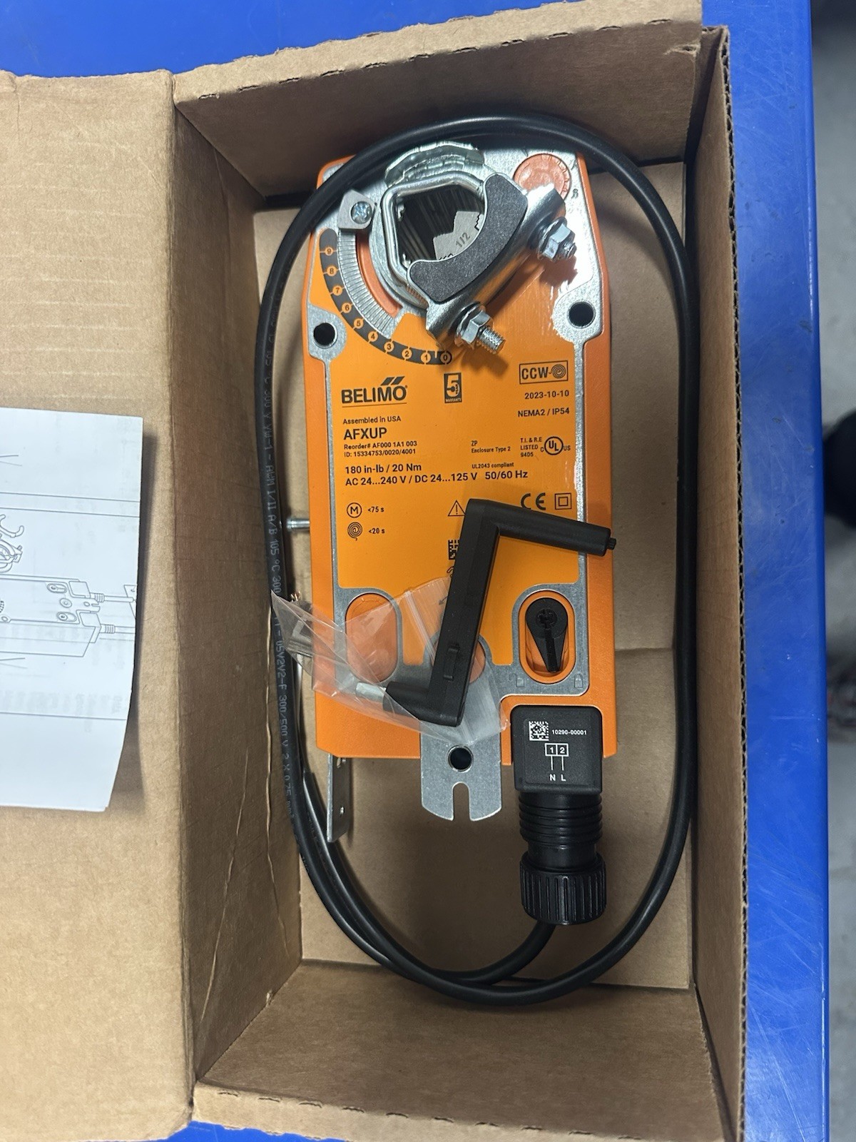 Belimo AFXUP Non-Spring Return Damper Actuator AC 24-240V DC 24-125V MPN AFXUP