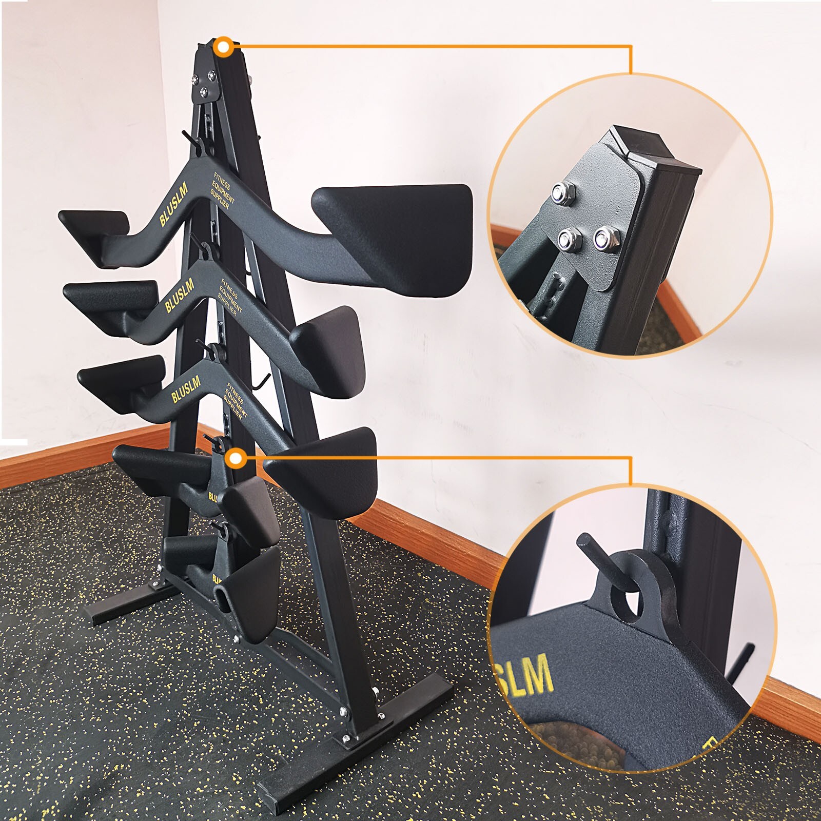LAT Pull Down Bar Storage Rack for Mag Grip Heavy Duty S-Frame Stand Attachments
