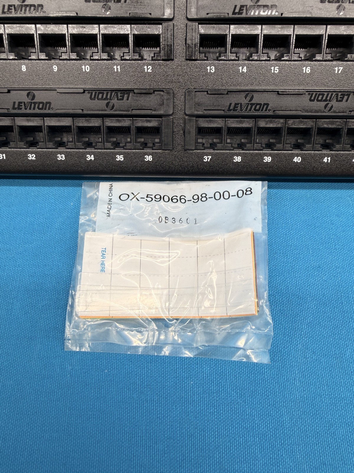 Leviton 5G596-U48 Cat5e 48-Port Patch Panel 8P8C T568A/B Black