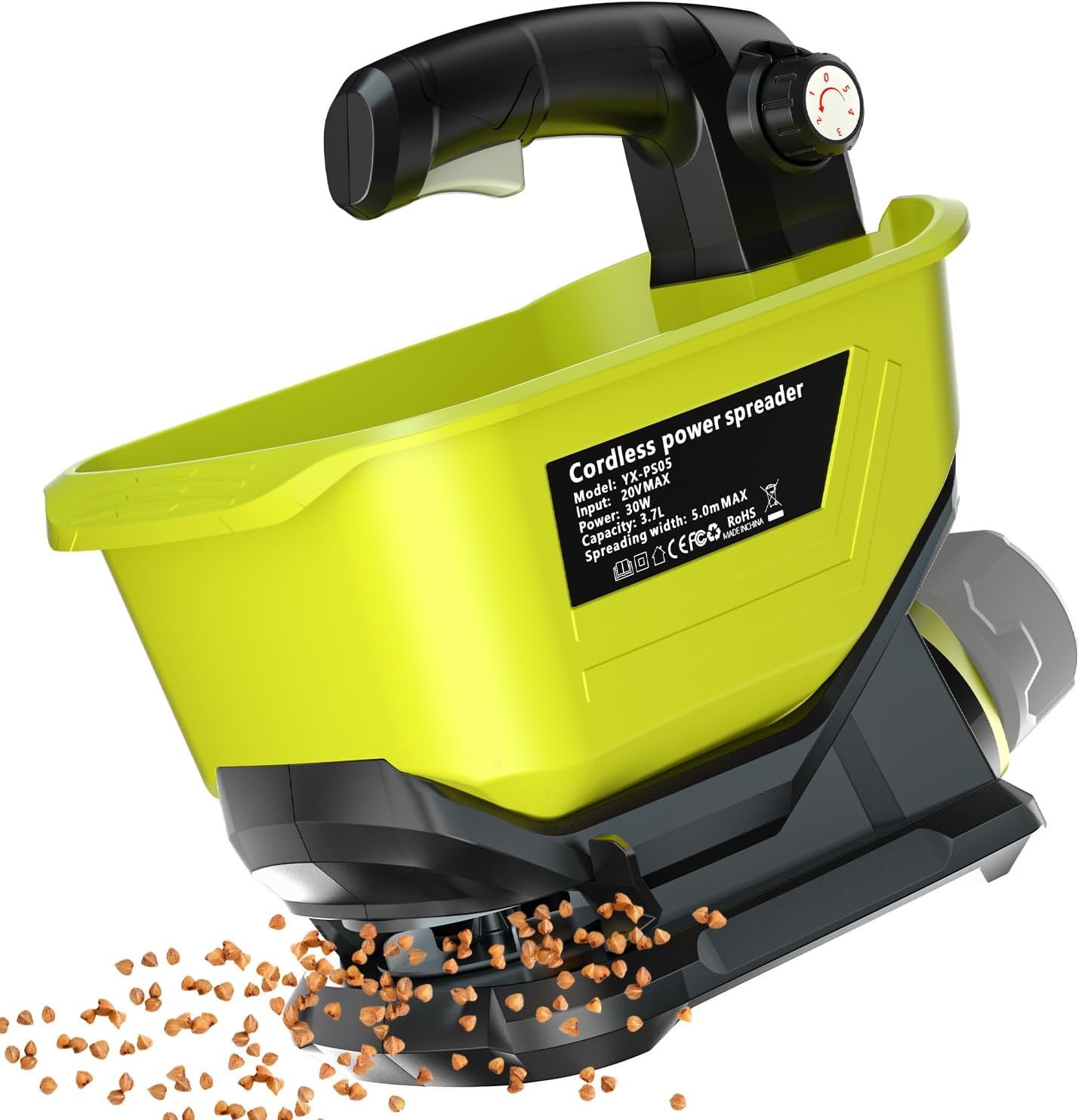 Handheld Fertilizer Spreader for Ryobi 18V Battery 30W Portable Granule Spreader
