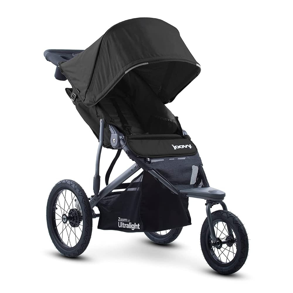 Zoom360 Ultralight Jogging Stroller Featuring High Child Seat, Shock-Absorbing S