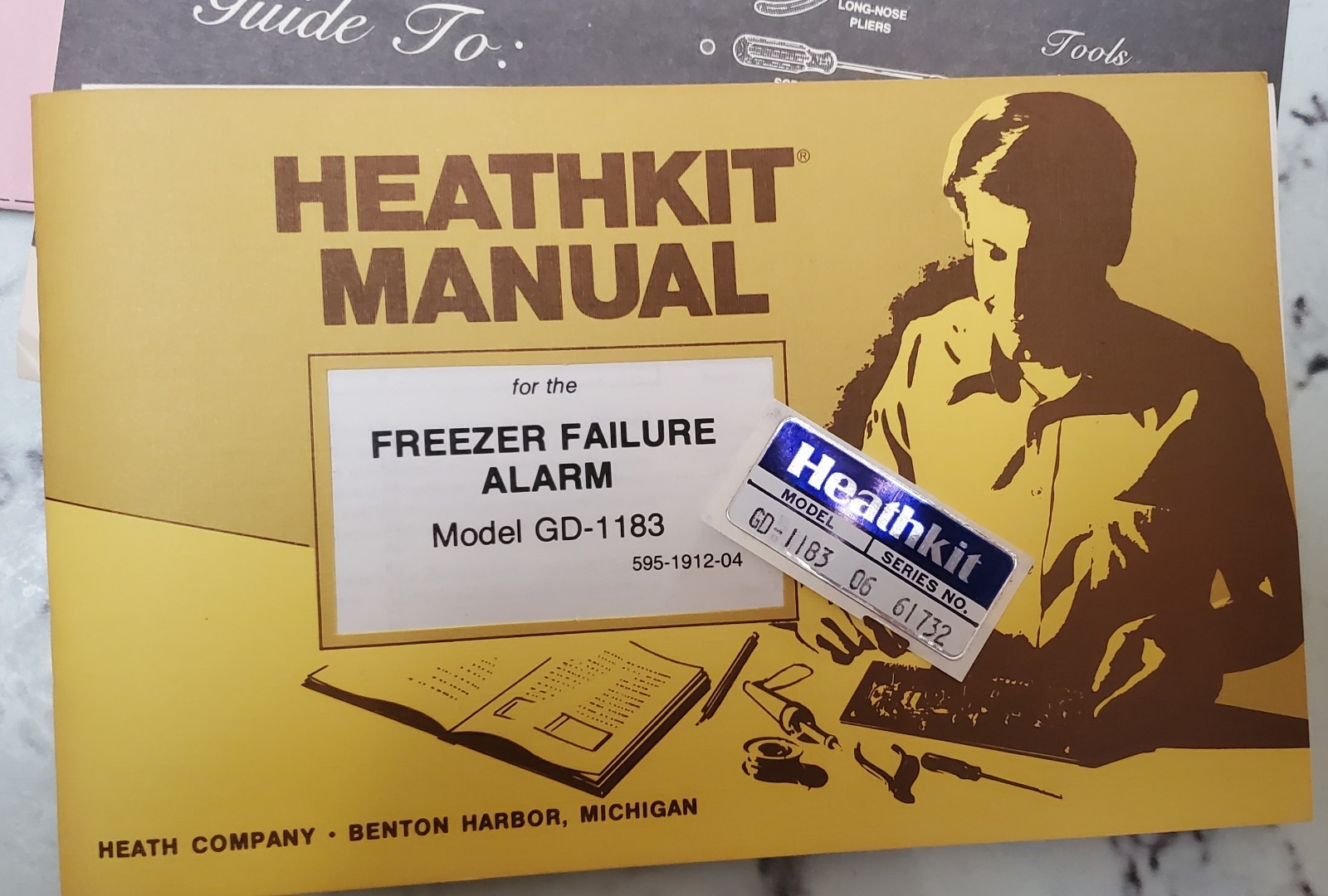 Vintage Heathkit GD-1183 Freezer Failure Alarm Kit w/ Manual, Circuit Board, Box