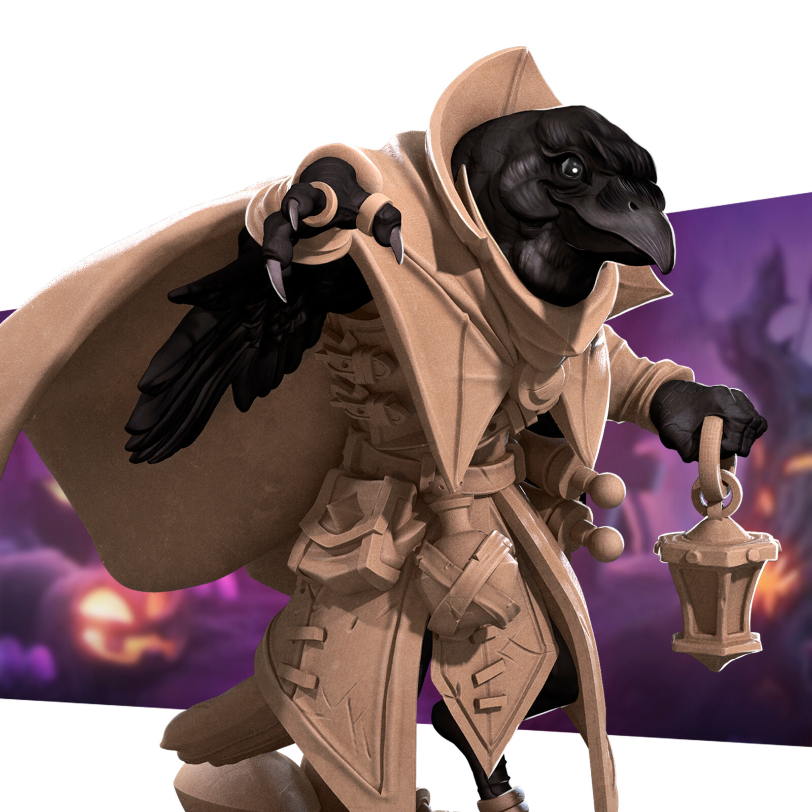 Jen - Kenku - Alchemist - Bite the Bullet - 32mm Fantasy D&D Miniature