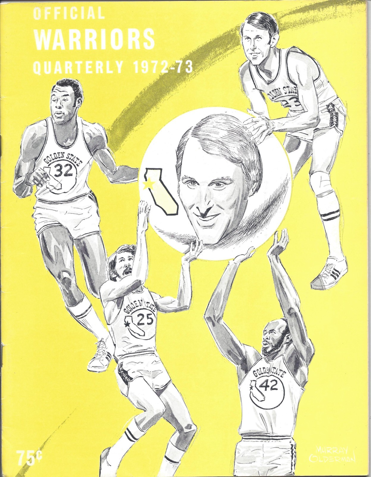 1972 basketball program Golden State Warriors Milwaukee Bucks Nate Thurmond