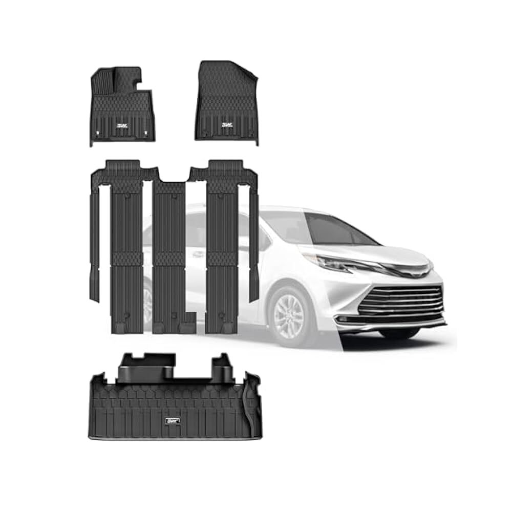 Custom,Molded Sienna Floor Mats, Precise Fit, Durable TPE, Easy To Clean