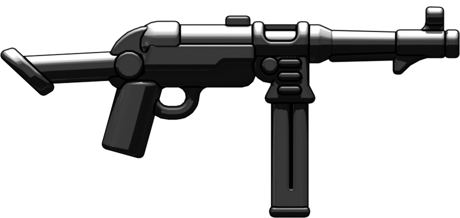 BrickArms Mp40 v2 Extended for Minifigures -WWII- NEW