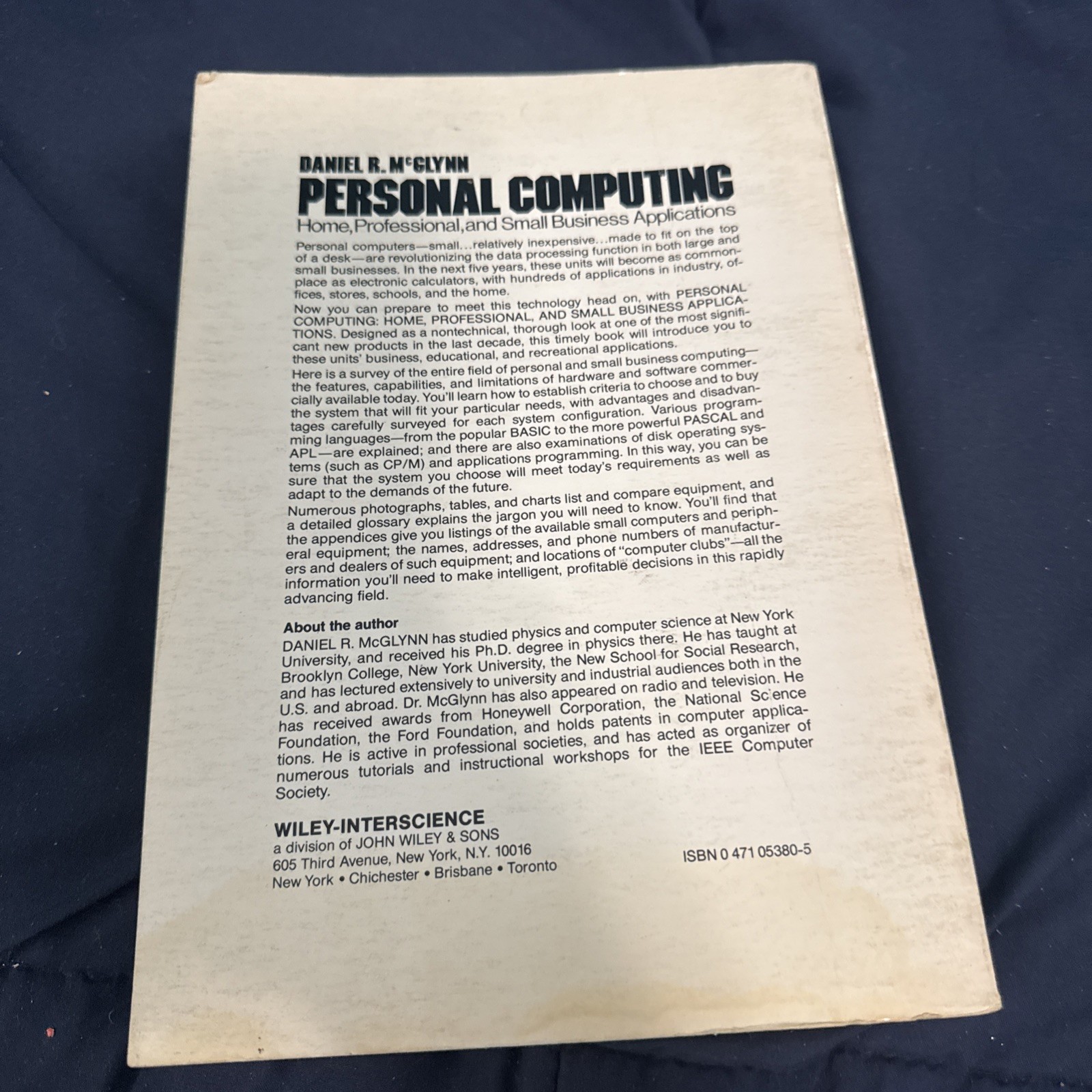 1979 Personal Computing Intel Prompt 48 Uscope 820 DG Eclipse C330 BAsIC Program