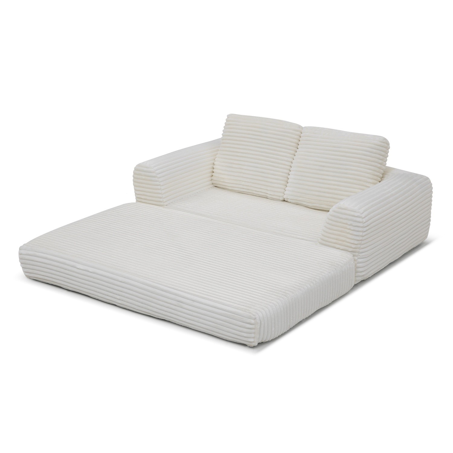 Floor Sofa Bed Futon Convertible Foldable Mattress for Small Spaces No Assembly