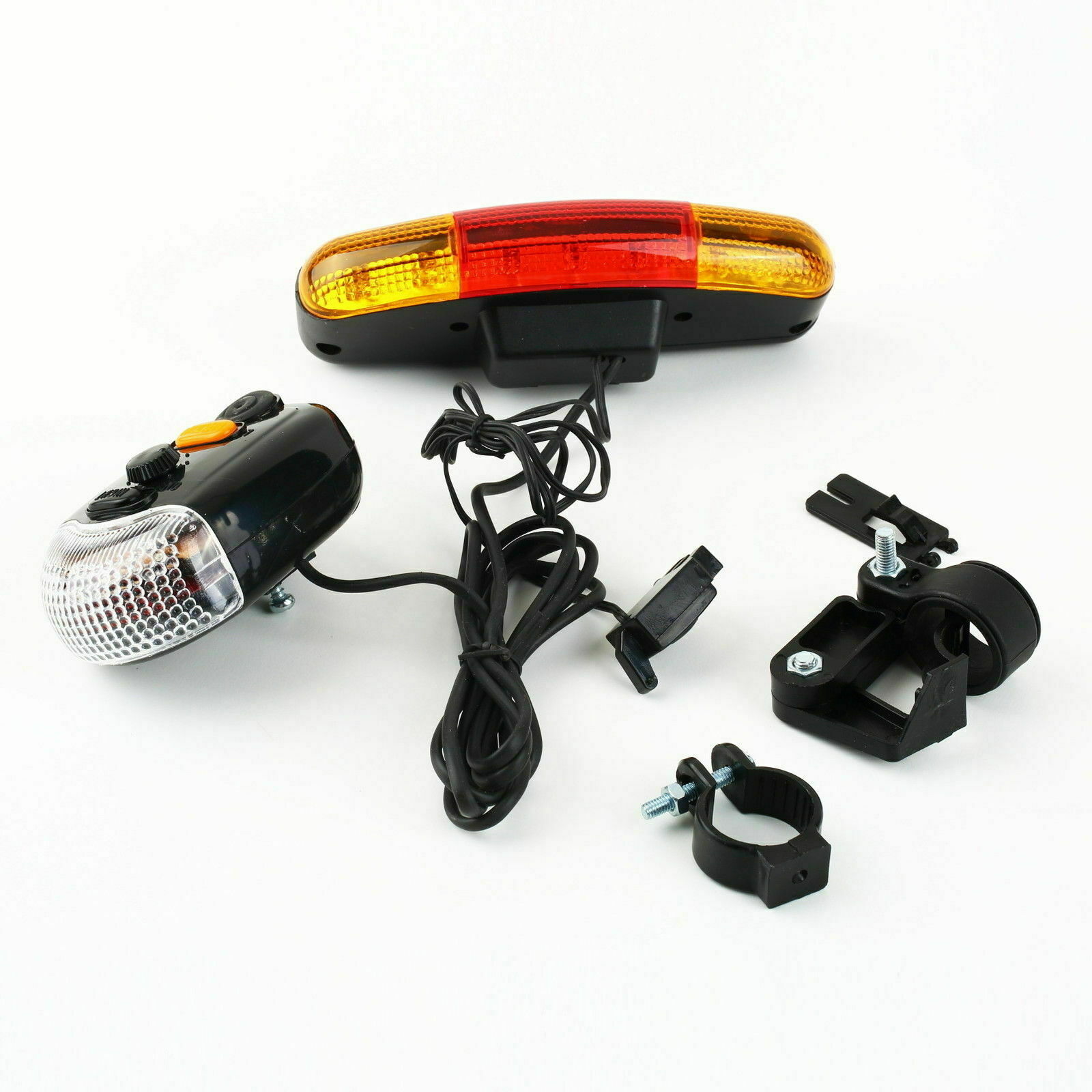 7 LED Bicycle Bike Turn Signal Directional Brake Light Lamp 8 sound Horn S3 USA