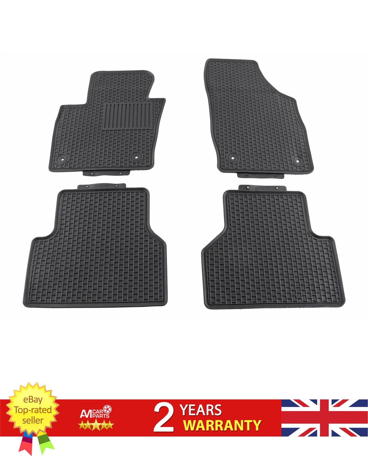 Rear Floor Mat Set For Audi Q3 11-18 8U1061501041Kit