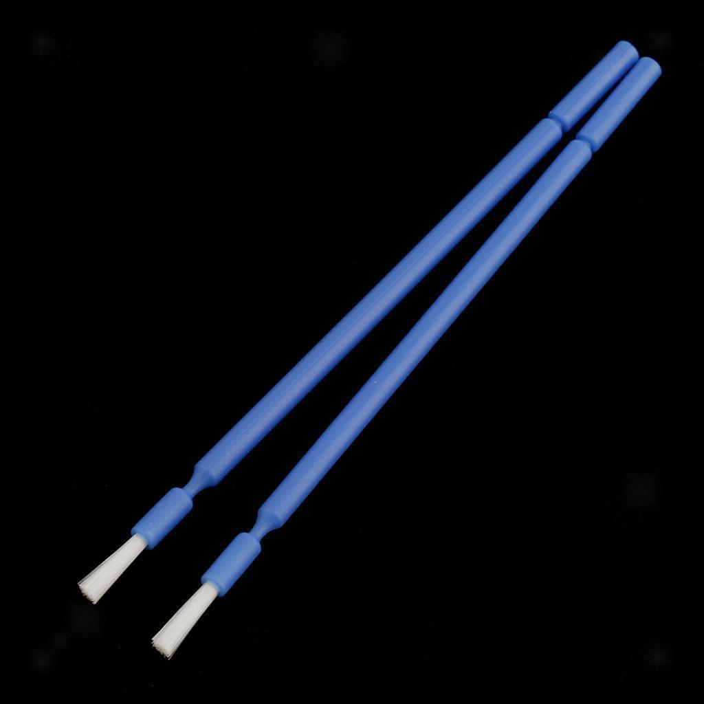 100x Dental Disposable Micro Applicators Long Tipped Bendable Micro Brushes Blue