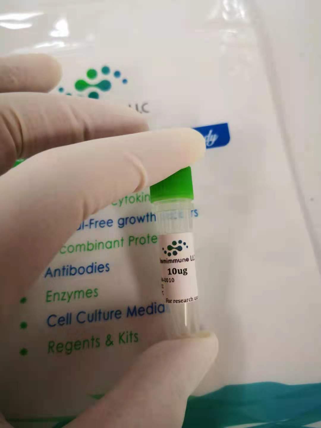 Recombinant Human IL-2, 10ug expressed in human cells