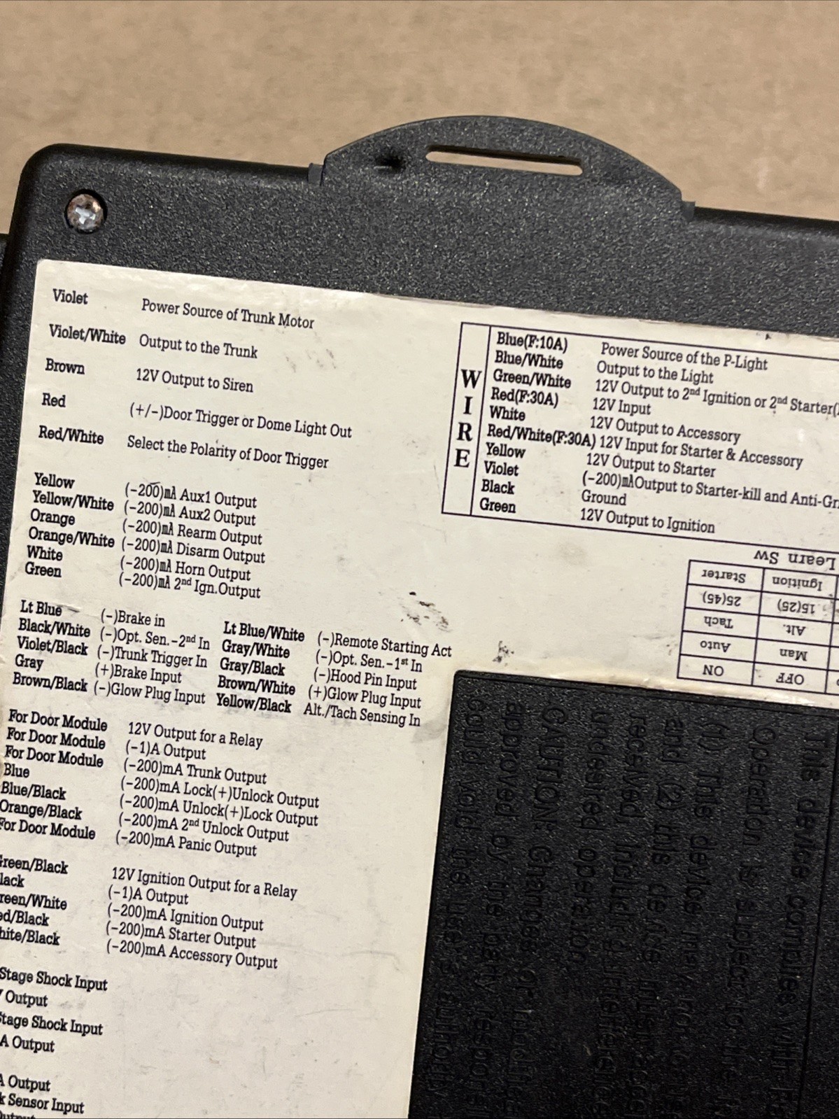 COMPUSTAR2000-AS 2-Way Remote Start System 3,000 Ft Max Module brain Unit only