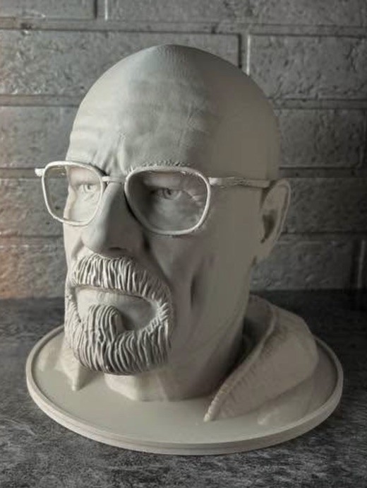 Walter White Headphone Stand | Bryan Cranston Bust Display l Breaking Bad Decor