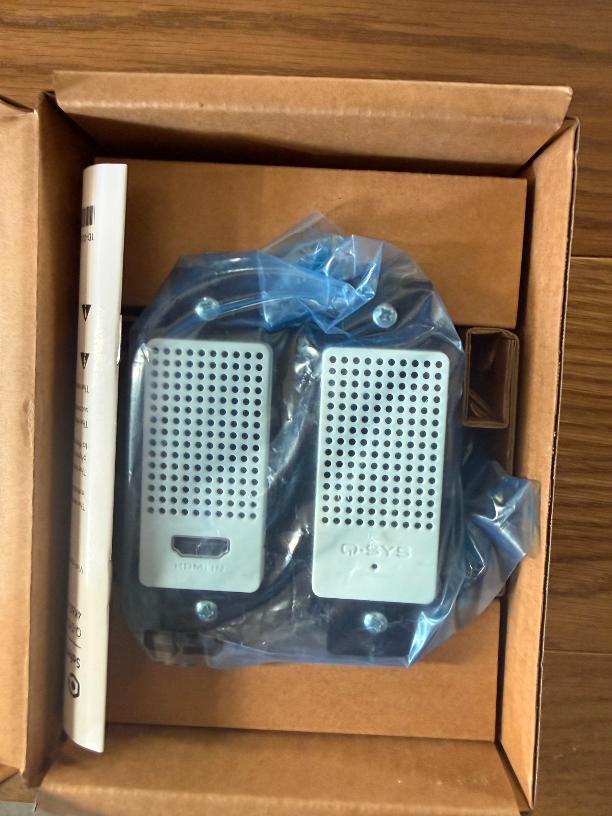QSC Q-SYS NV Series NV-1 Network Video Endpoint WALL PLATE