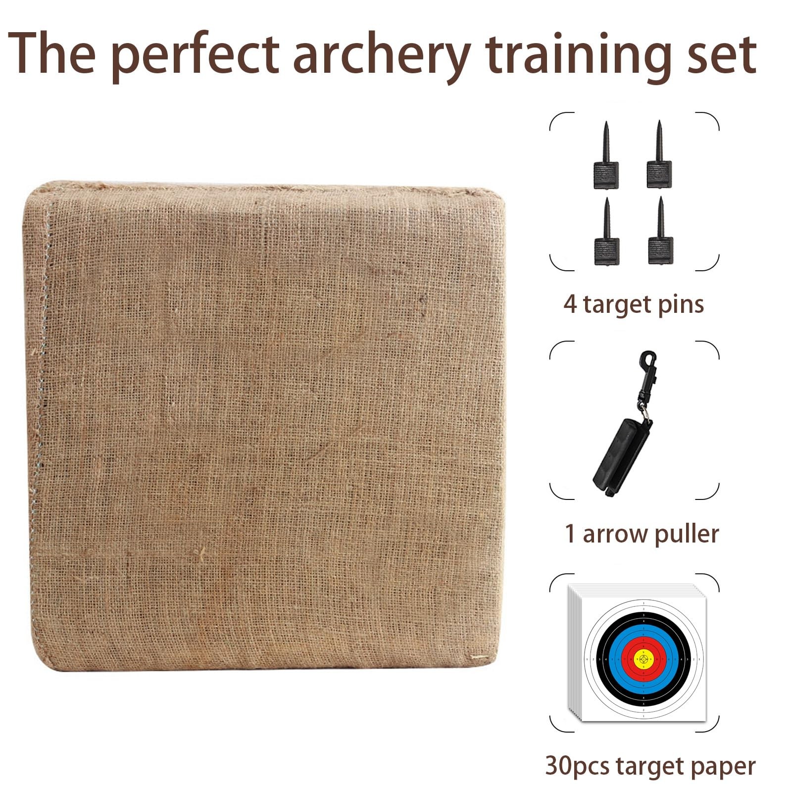 Archery Targets for Backyard with 20 pcs Archery Paper Targets and Arrow Pull...