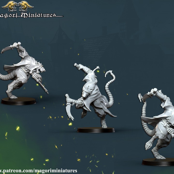 1 Magori Miniatures Ratfolk Heroes 28mm/32mm