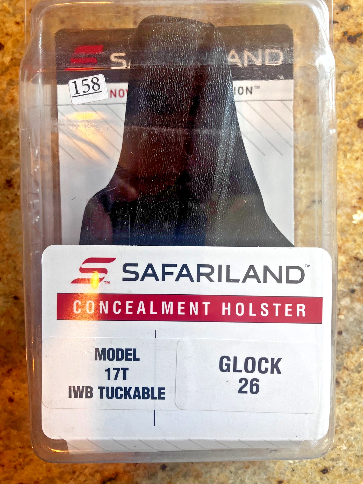 Safariland Model 17T, Inside Waistband Glock 26 9mm #158