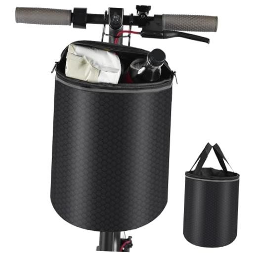 Scooter Waterproof Front Basket，Thickened Folding Bike Honeycomb Pattern