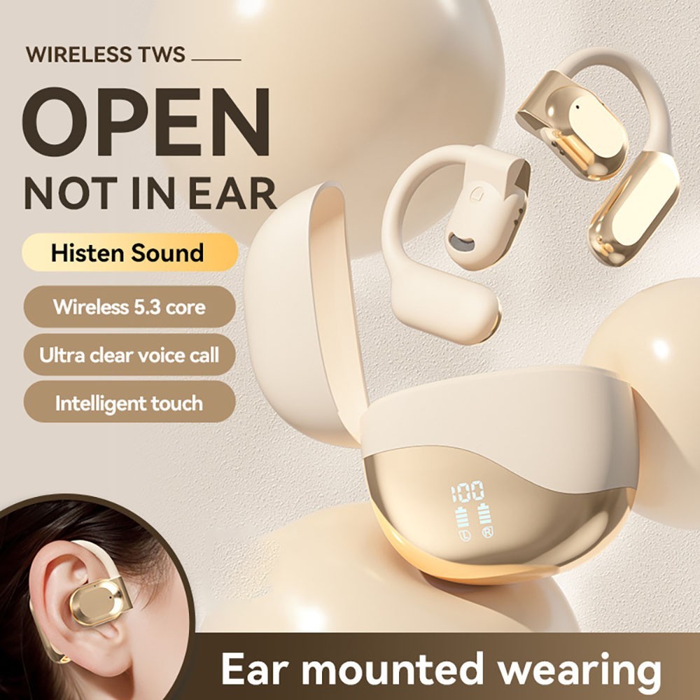 For iPhone 16e/16 Plus/16 Pro Max Open Ear Wireless Earbuds Bluetooth Headphones