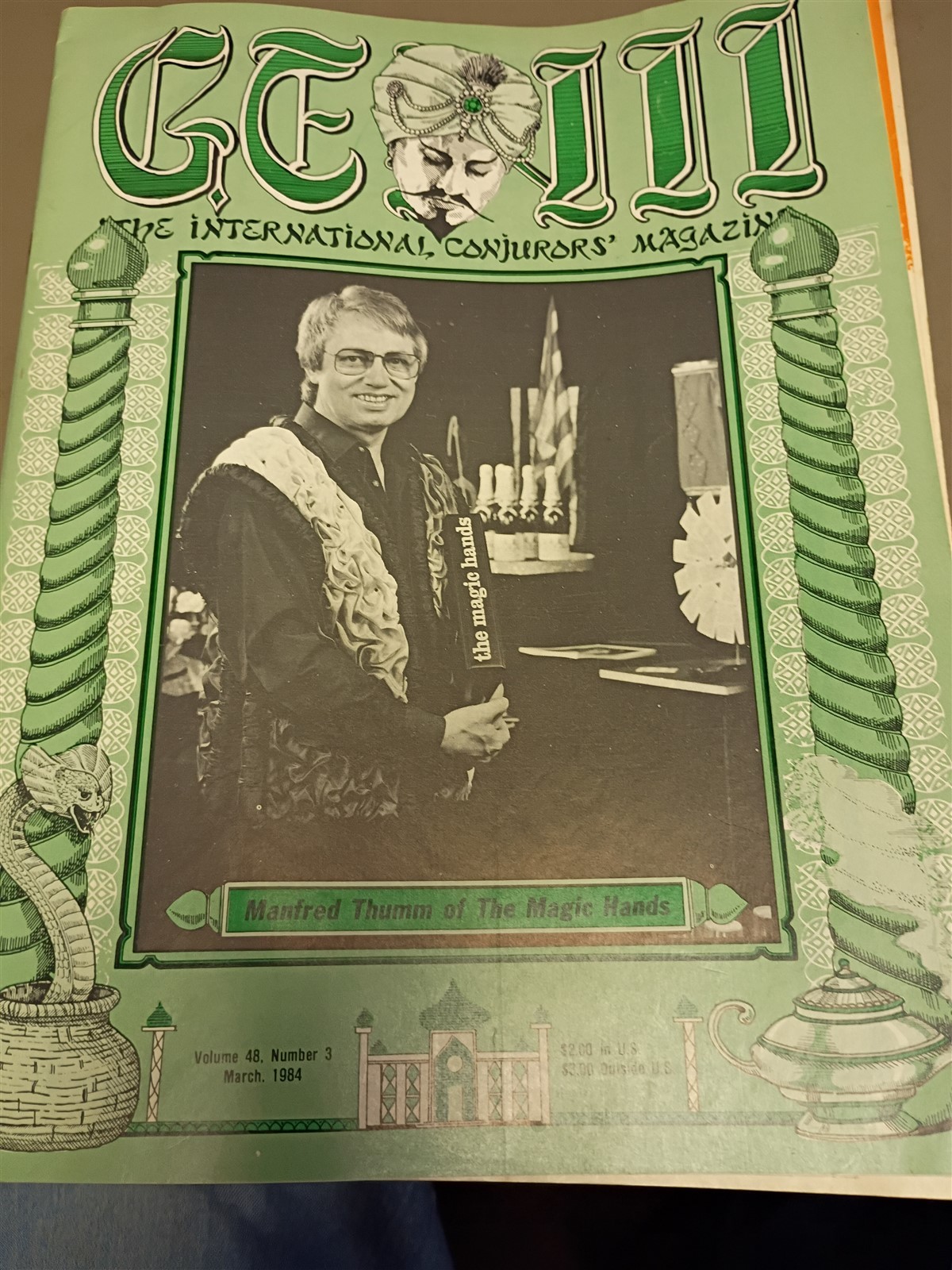 Manfred Thuman of Magic Hands Genii Magazine Issue #9