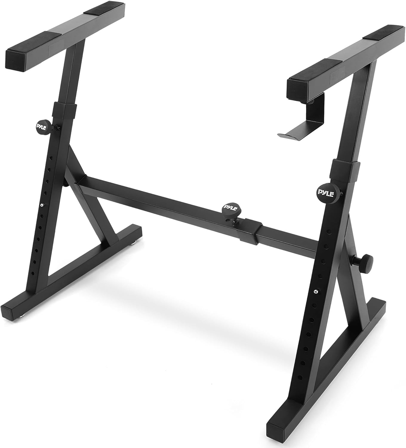 Heavy Duty Folding Keyboard Stand - Sturdy Reinforced Z Design W/ Adjustable Wid