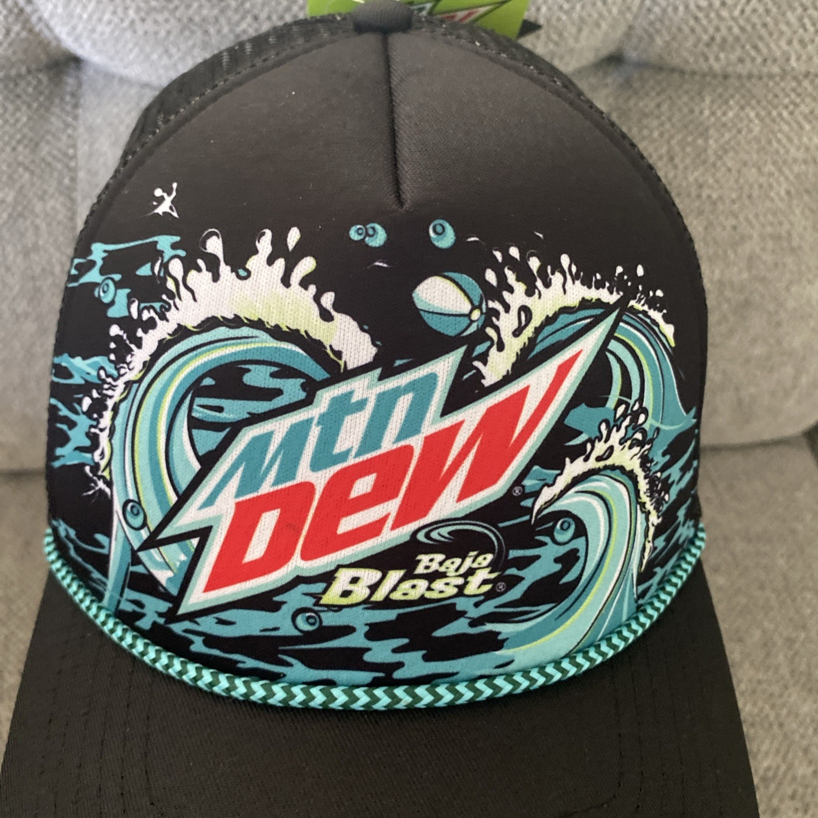 Mountain Dew Baja Blast Big Waves Trucker Hat Multi-Color