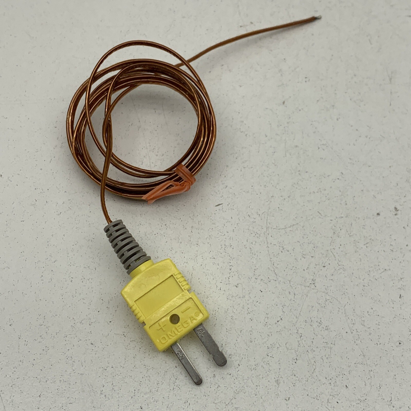 Lot of (2) Omega Chromega-Alomega Type K 36" Thermocouple .020 DIA, Kapton Insl.