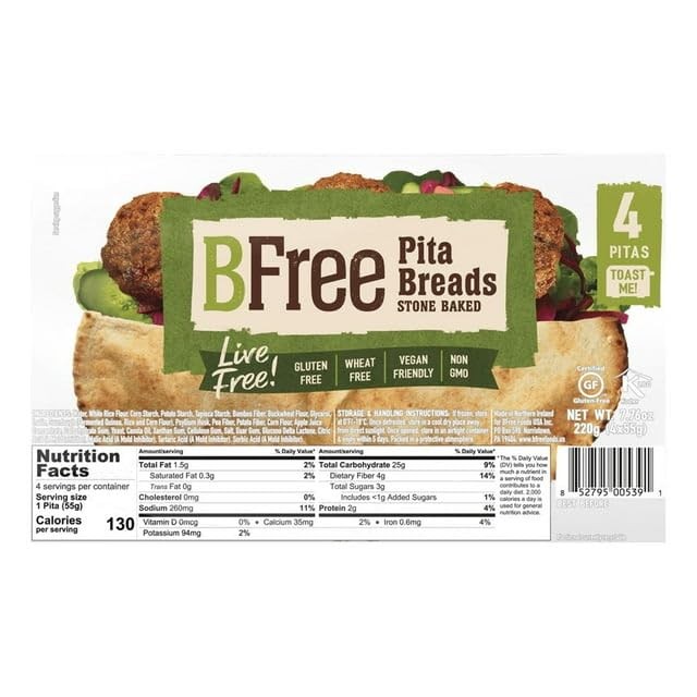 BFree Stone Baked Pita Breads Variation