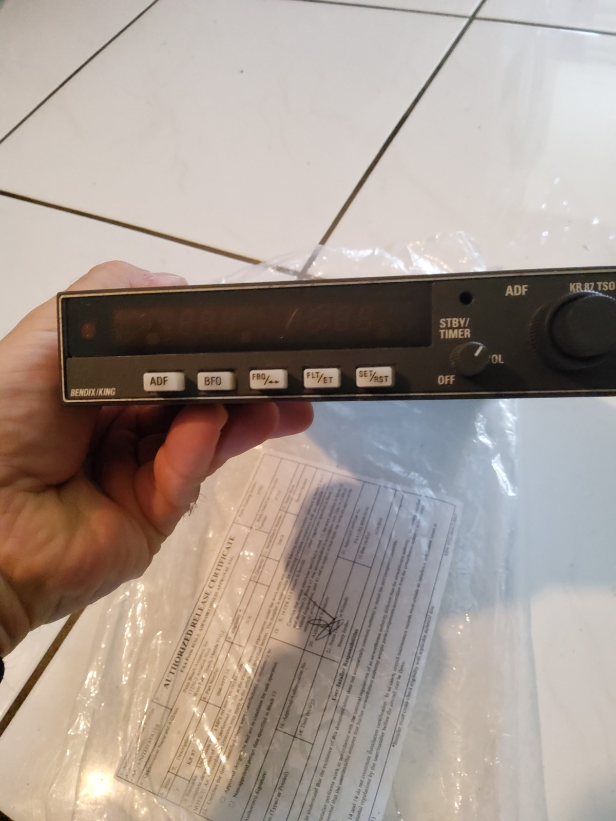 Bendix King KR 87 TSO -ADF Receiver 066-1072-14 USA ,part,authorised Realise...