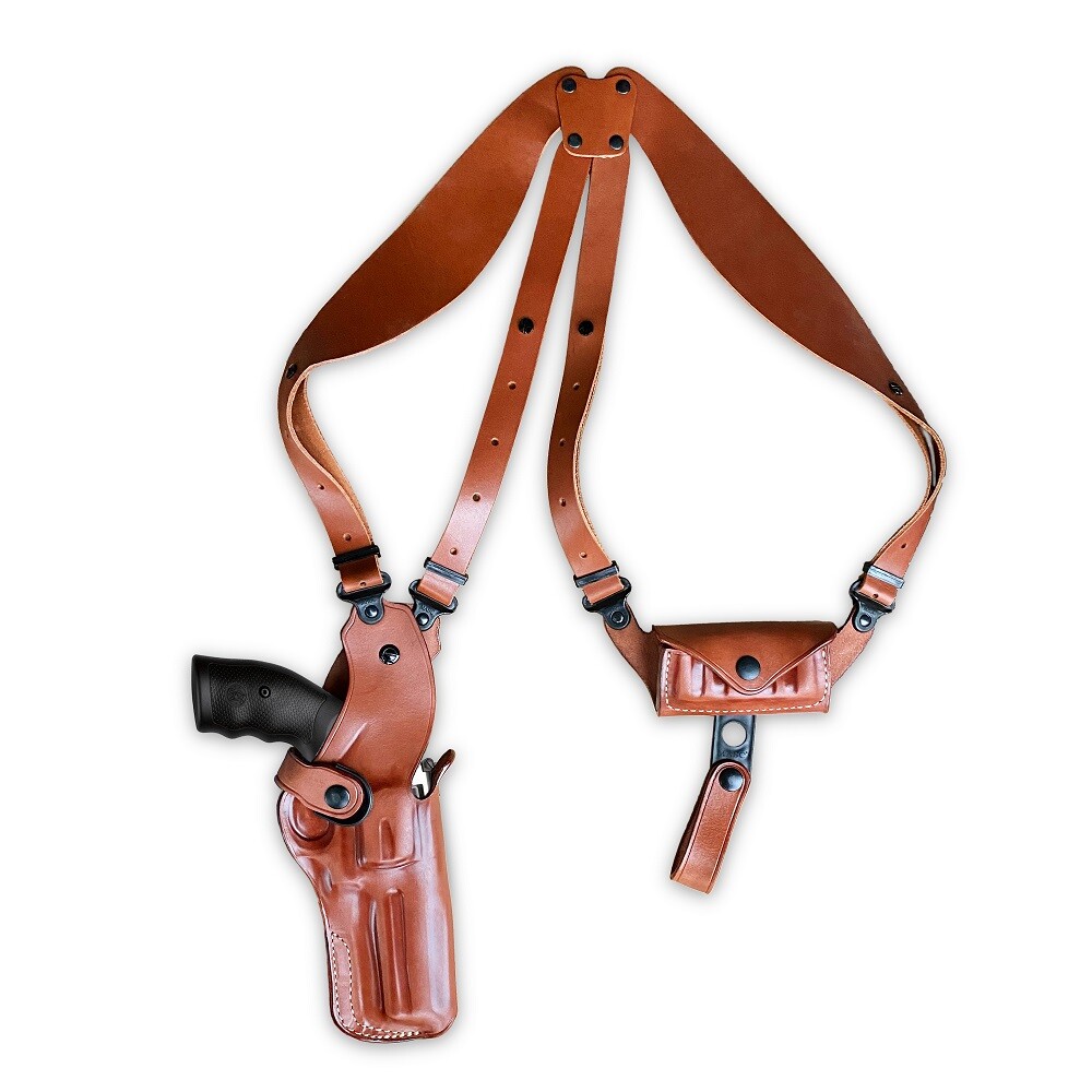 Shoulder Holster For, Ruger BlackHawk 44/45 Colt 5.5"-ROUND TRIGGER GUARD #1458#